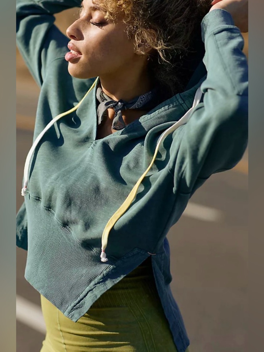 Free People Movement Side-Slit Hoodie | Anthropolgie